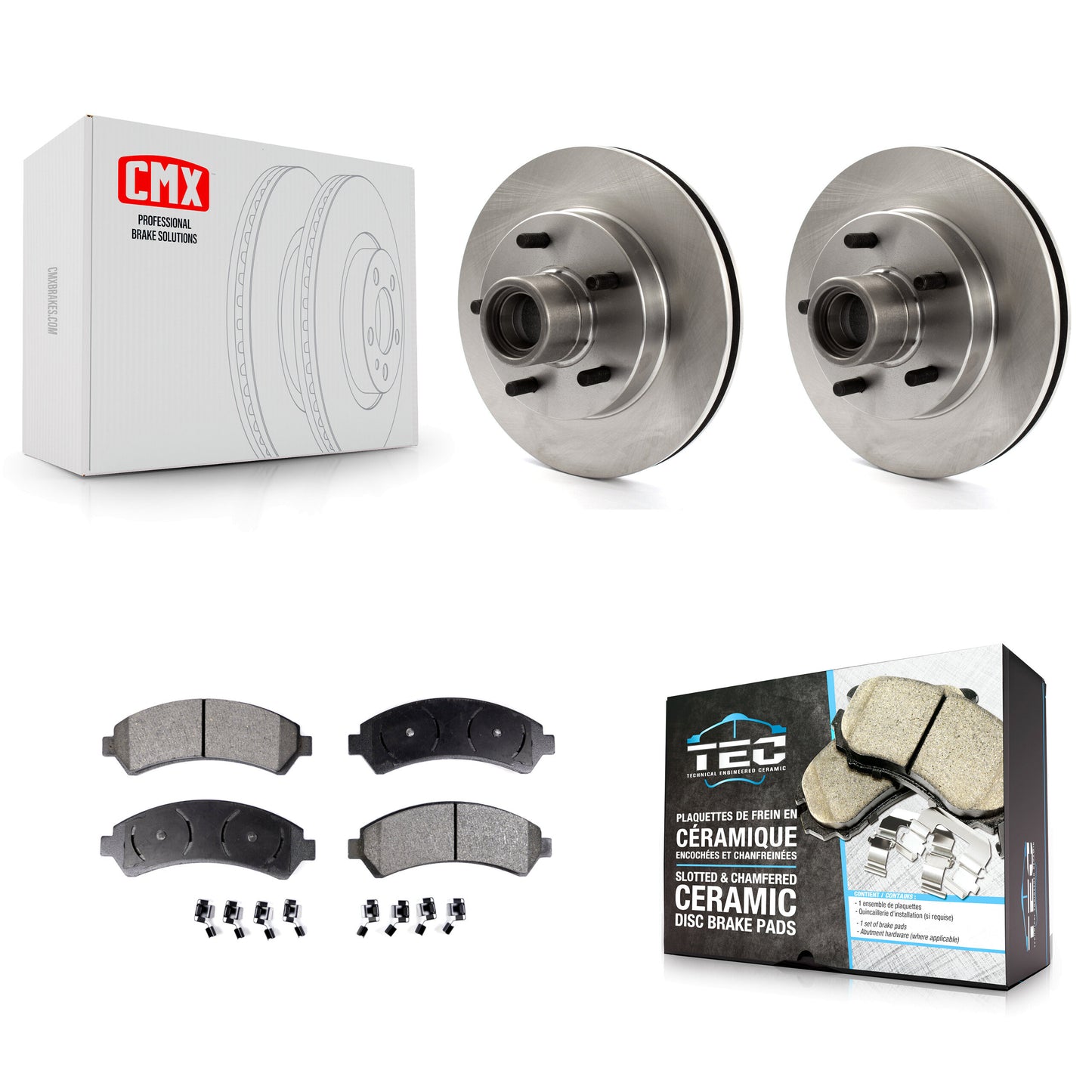[Avant] Kit de Disque et plaquette (céramique) de frein pour 2000 Chevrolet Blazer RWD K8T-100714