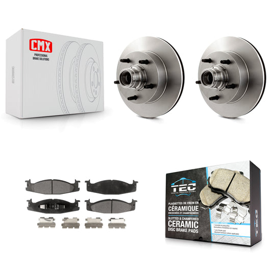 [Avant] Kit de Disque et plaquette (céramique) de frein pour Ford E-150 Econoline Club Wagon K8T-100720
