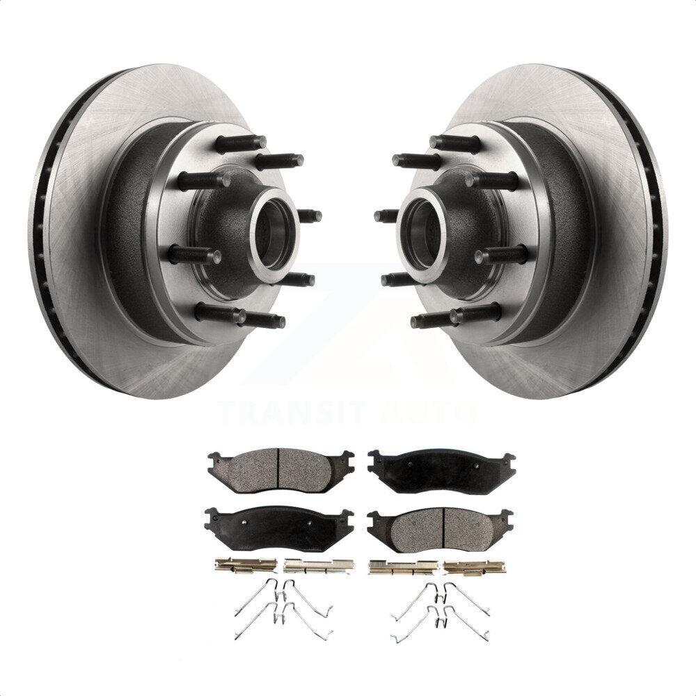 [Avant] Kit de Disque et plaquette (céramique) de frein pour 2007 Ford E-150 K8T-100722 par Transit Auto