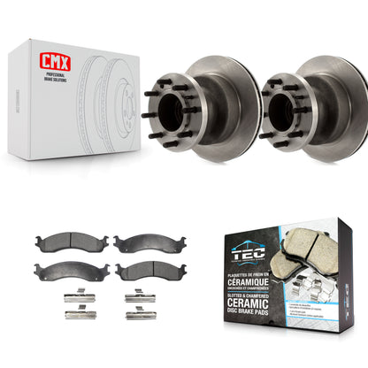 [Avant] Kit de Disque et plaquette (céramique) de frein pour Ford E-350 Super Duty Econoline Club Wagon E-450 K8T-100724