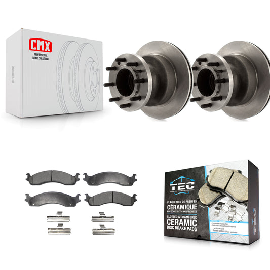 [Avant] Kit de Disque et plaquette (céramique) de frein pour Ford E-350 Super Duty Econoline Club Wagon E-450 K8T-100724