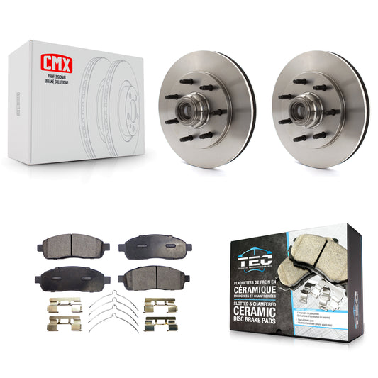 [Avant] Kit de Disque et plaquette (céramique) de frein pour 2004 Ford F-150 RWD avec 7 Lug Wheels 11th Digit Of Vin Is C K8T-100730