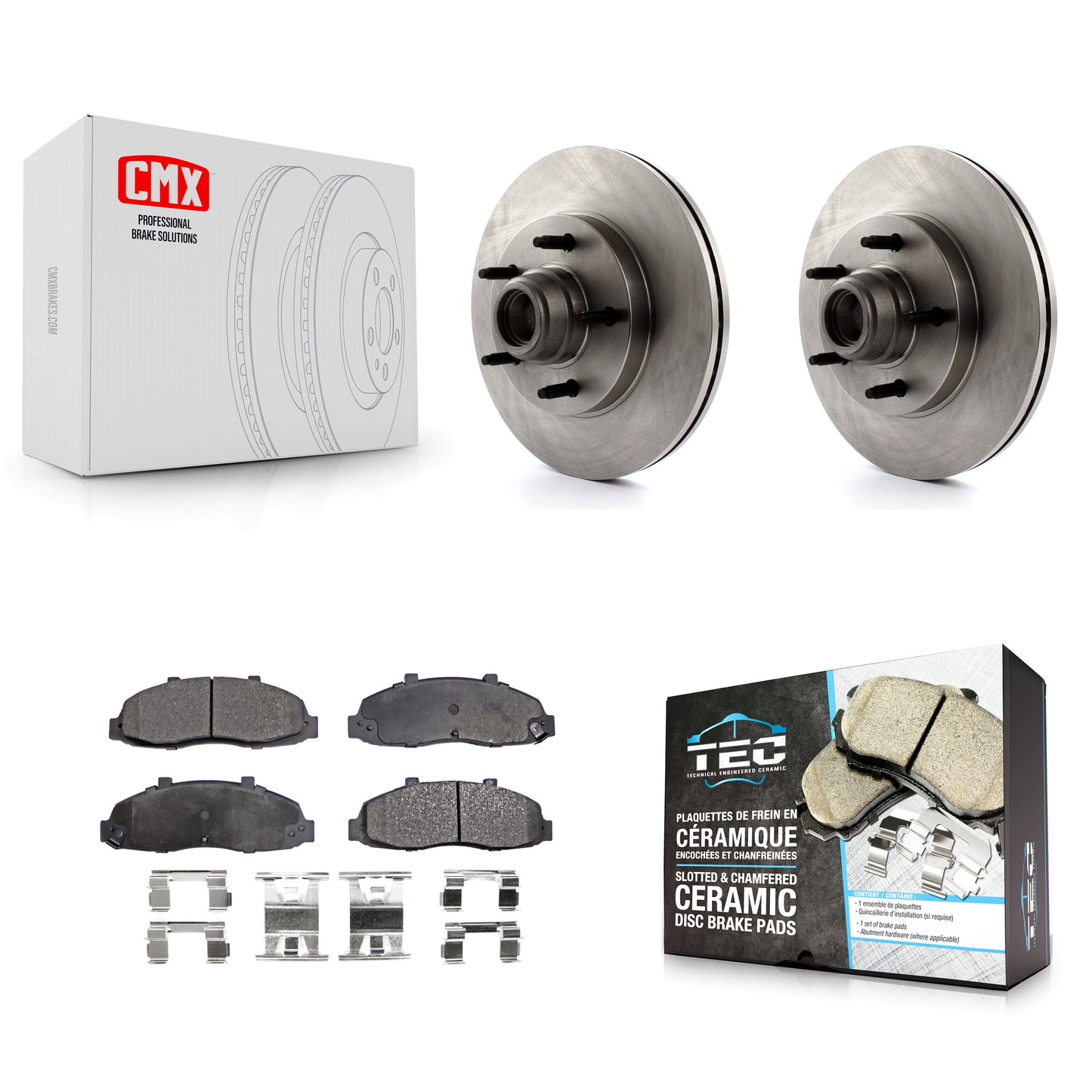 [Avant] Kit de Disque et plaquette (céramique) de frein pour Ford F-150 K8T-100737