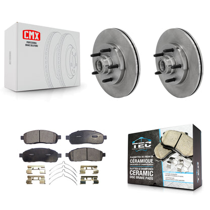 [Avant] Kit de Disque et plaquette (céramique) de frein pour 2004 Ford F-150 RWD avec 5 Lug Wheels K8T-100738
