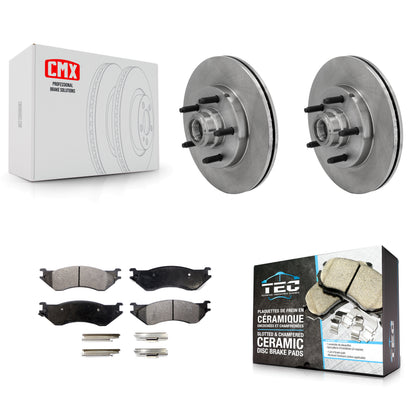 [Avant] Kit de Disque et plaquette (céramique) de frein pour Ford F-150 Heritage avec 5 Lug Wheels RWD K8T-100740