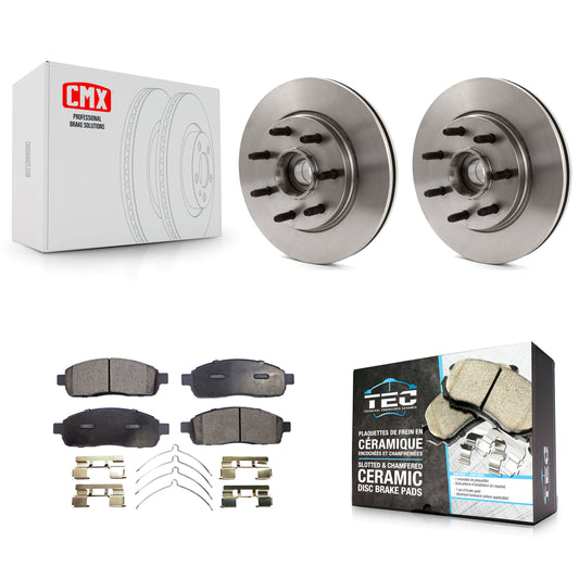 [Avant] Kit de Disque et plaquette (céramique) de frein pour Ford F-150 Lincoln Mark LT RWD K8T-100743