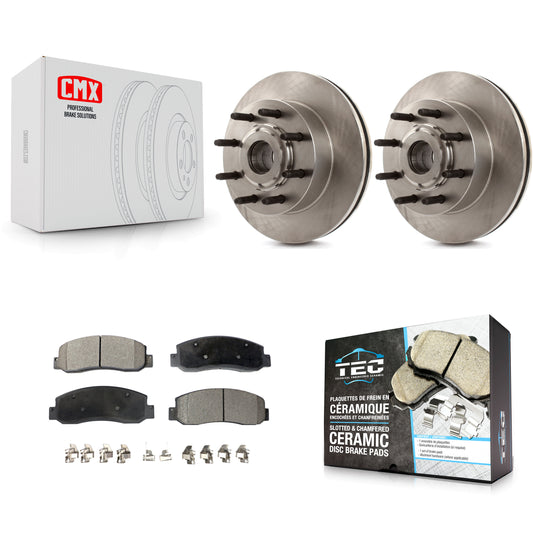 [Avant] Kit de Disque et plaquette (céramique) de frein pour 2005-2007 Ford F-250 Super Duty F-350 RWD K8T-100746