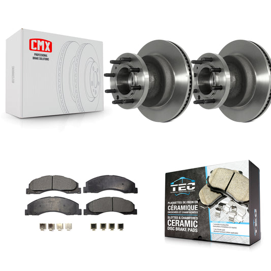 [Avant] Kit de Disque et plaquette (céramique) de frein pour Ford E-350 Super Duty E-450 Econoline K8T-100749