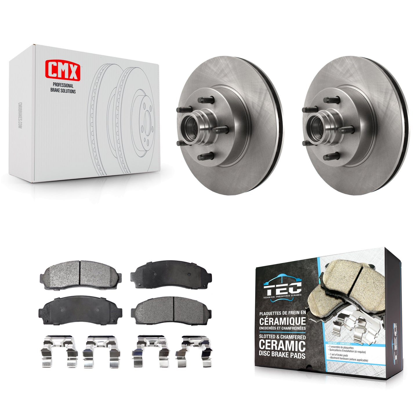 [Avant] Kit de Disque et plaquette (céramique) de frein pour 2010-2011 Ford Ranger RWD K8T-100758