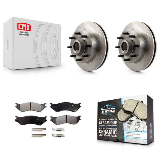 [Avant] Kit de Disque et plaquette (céramique) de frein pour 1999 Dodge Ram 1500 Van avec 4000 Lb Axle K8T-100763