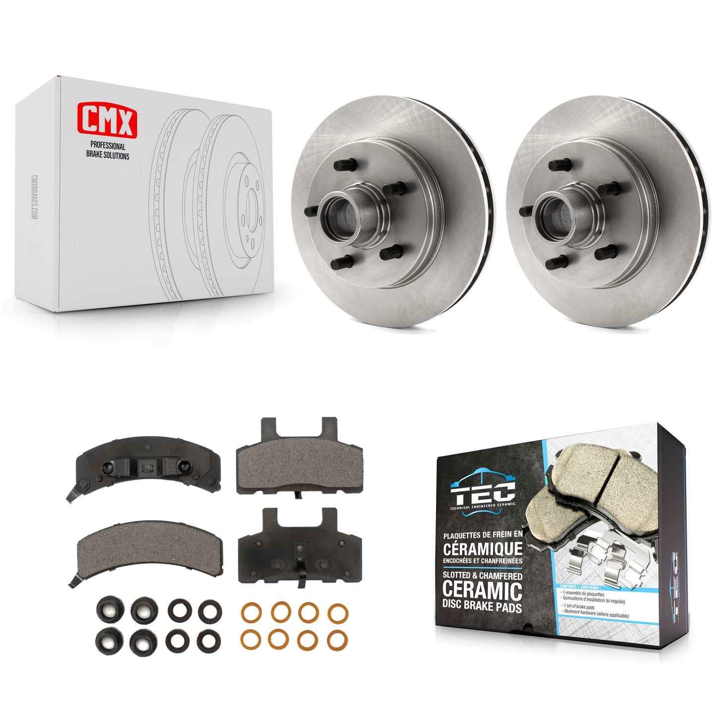 [Avant] Kit de Disque et plaquette (céramique) de frein pour C1500 Chevrolet GMC Suburban K8T-100764