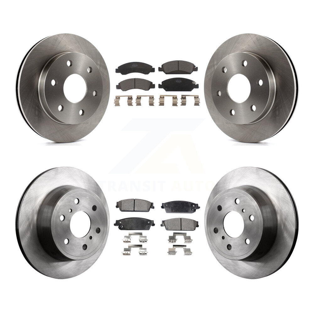 [Avant + Arrière] Kit de Disque et plaquette (céramique) de frein pour 2007 GMC Sierra 1500 rear brakes K8T-100773