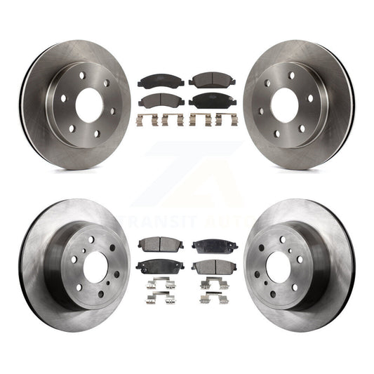 [Avant + Arrière] Kit de Disque et plaquette (céramique) de frein pour 2007 GMC Sierra 1500 rear brakes K8T-100773