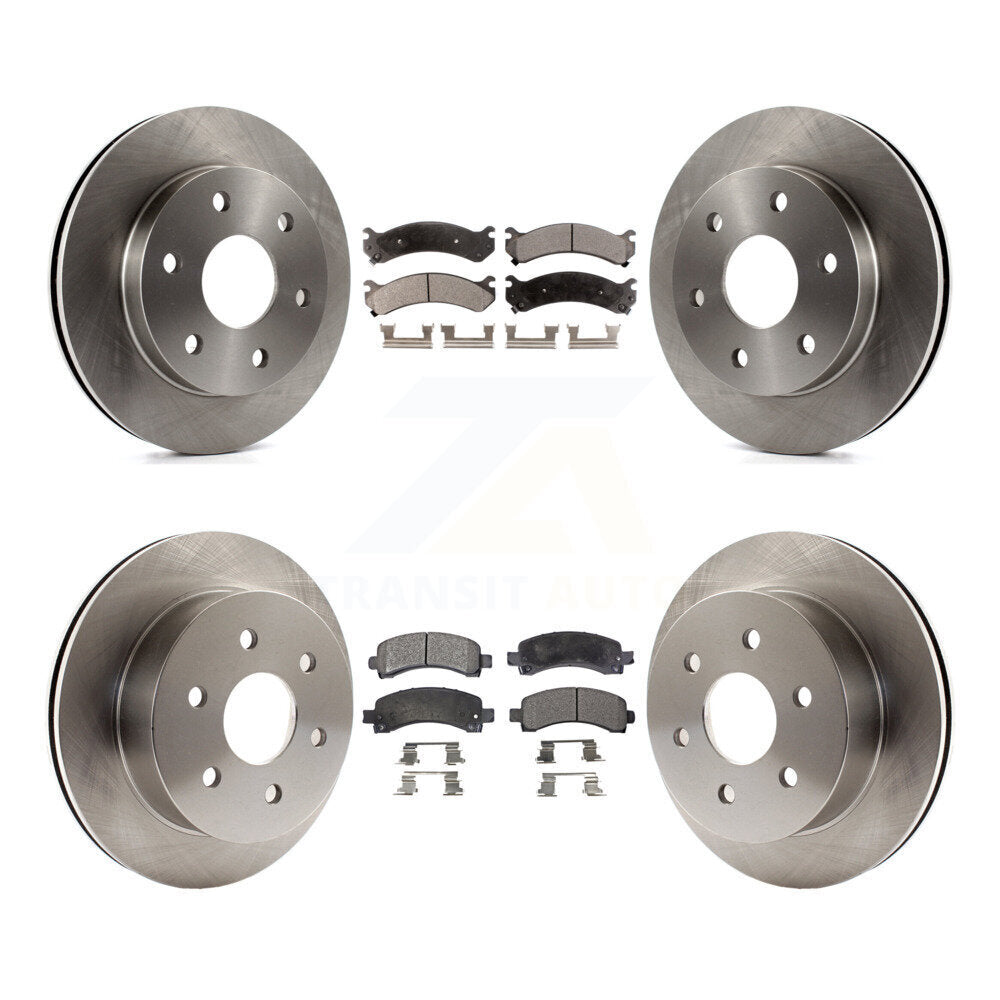 [Avant + Arrière] Kit de Disque et plaquette (céramique) de frein pour 2006 GMC Savana 2500 GAS engine avec 7300 Lb GVW K8T-100776