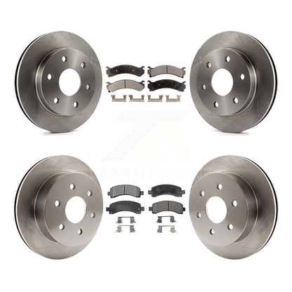 [Avant + Arrière] Kit de Disque et plaquette (céramique) de frein pour 2006 GMC Savana 2500 GAS engine avec 7300 Lb GVW K8T-100776