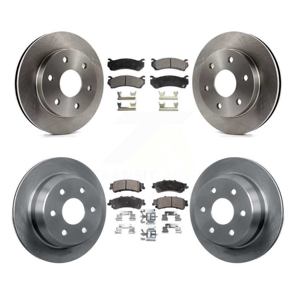 [Avant + Arrière] Kit de Disque et plaquette (céramique) de frein pour Chevrolet Silverado 1500 GMC Sierra Classic Suburban Tahoe Astro Yukon XL Safari K8T-100777