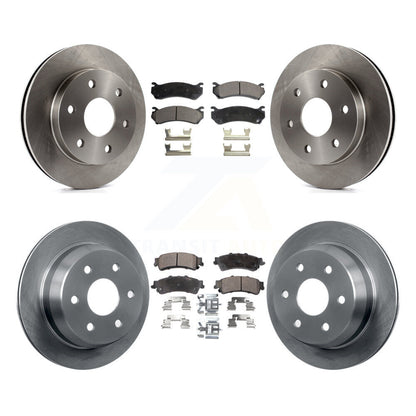 [Avant + Arrière] Kit de Disque et plaquette (céramique) de frein pour Chevrolet Silverado 1500 GMC Sierra Classic Suburban Tahoe Astro Yukon XL Safari K8T-100777
