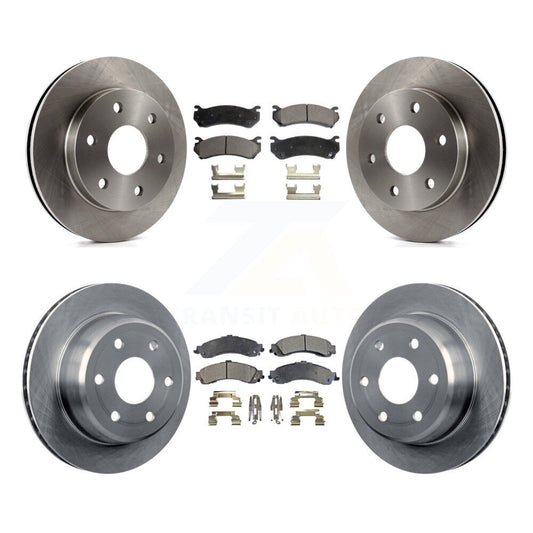 [Avant + Arrière] Kit de Disque et plaquette (céramique) de frein pour Chevrolet Silverado 1500 GMC Tahoe Sierra Suburban Yukon XL Avalanche Cadillac Escalade ESV EXT K8T-100781