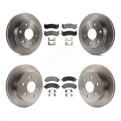 [Avant + Arrière] Kit de Disque et plaquette (céramique) de frein pour 2003-2005 Chevrolet Express 2500 GMC Savana K8T-100783 par Transit Auto