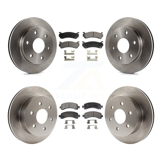 [Avant + Arrière] Kit de Disque et plaquette (céramique) de frein pour 2003-2005 Chevrolet Express 2500 GMC Savana K8T-100783 par Transit Auto