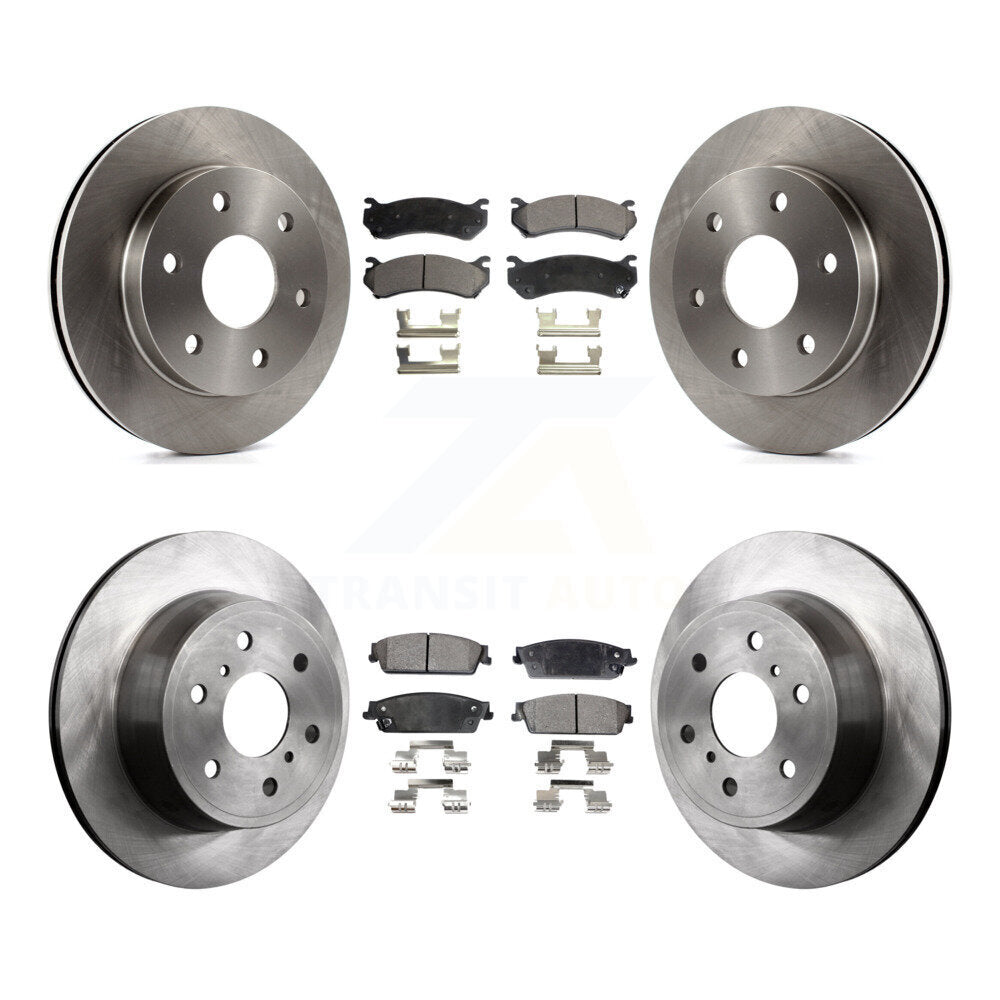 [Avant + Arrière] Kit de Disque et plaquette (céramique) de frein pour 2007 Chevrolet Silverado 1500 rear brakes K8T-100784