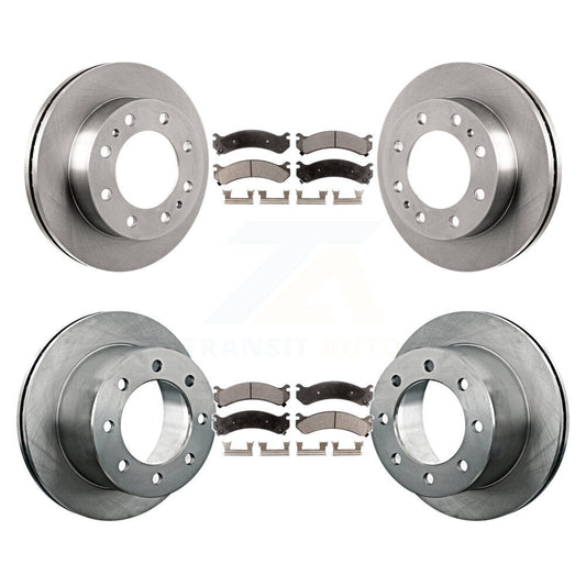 [Avant + Arrière] Kit de Disque et plaquette (céramique) de frein pour Chevrolet Silverado 3500 HD GMC Sierra Classic K8T-100792
