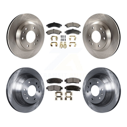 [Avant + Arrière] Kit de Disque et plaquette (céramique) de frein pour Chevrolet Trailblazer GMC Envoy Buick Rainier Oldsmobile Bravada Isuzu Ascender K8T-100796