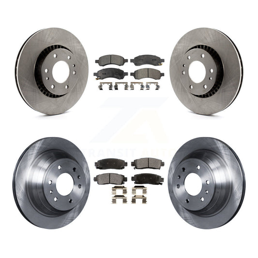 [Avant + Arrière] Kit de Disque et plaquette (céramique) de frein pour Chevrolet Trailblazer GMC Envoy EXT XL Buick Rainier Saab 9-7x Isuzu Ascender K8T-100797