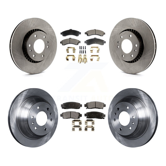 [Avant + Arrière] Kit de Disque et plaquette (céramique) de frein pour Chevrolet Trailblazer GMC EXT Envoy XL Buick Rainier XUV SSR Isuzu Ascender Saab 9-7x K8T-100798