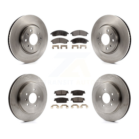 [Avant + Arrière] Kit de Disque et plaquette (céramique) de frein pour 2006-2007 Cadillac CTS Base avec Sport Suspension K8T-100799