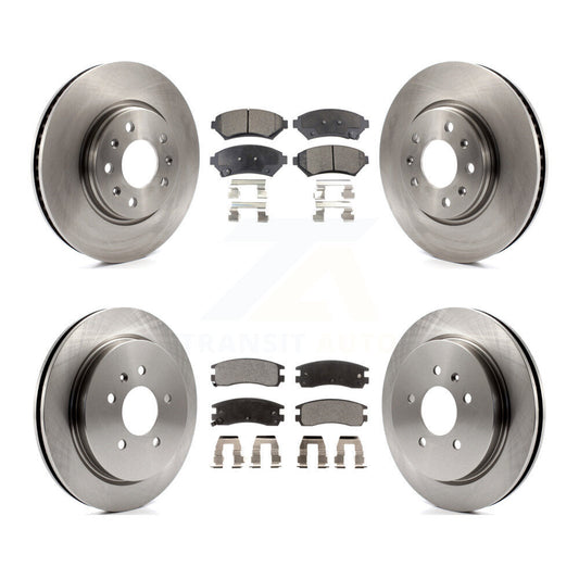 [Avant + Arrière] Kit de Disque et plaquette (céramique) de frein pour 2003-2004 Cadillac Seville avec Vented Rotor K8T-100801