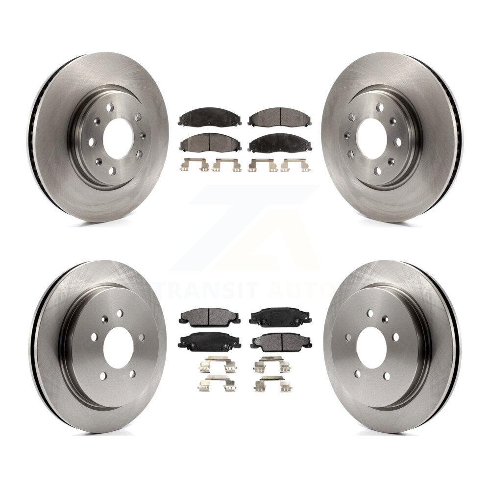 [Avant + Arrière] Kit de Disque et plaquette (céramique) de frein pour Cadillac CTS avec Sport Suspension K8T-100802
