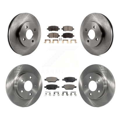 [Avant + Arrière] Kit de Disque et plaquette (céramique) de frein pour Pontiac G5 Pursuit avec Drum Brakes K8T-100804