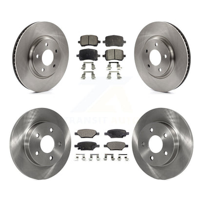 [Avant + Arrière] Kit de Disque et plaquette (céramique) de frein pour Chevrolet Cobalt Saturn Ion HHR Malibu Pontiac G6 Pursuit K8T-100805