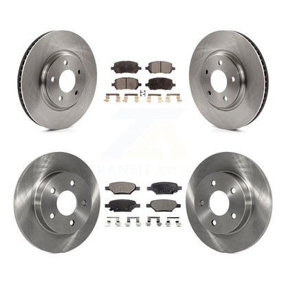 [Avant + Arrière] Kit de Disque et plaquette (céramique) de frein pour 2010 Pontiac G5 avec Brakes K8T-100807