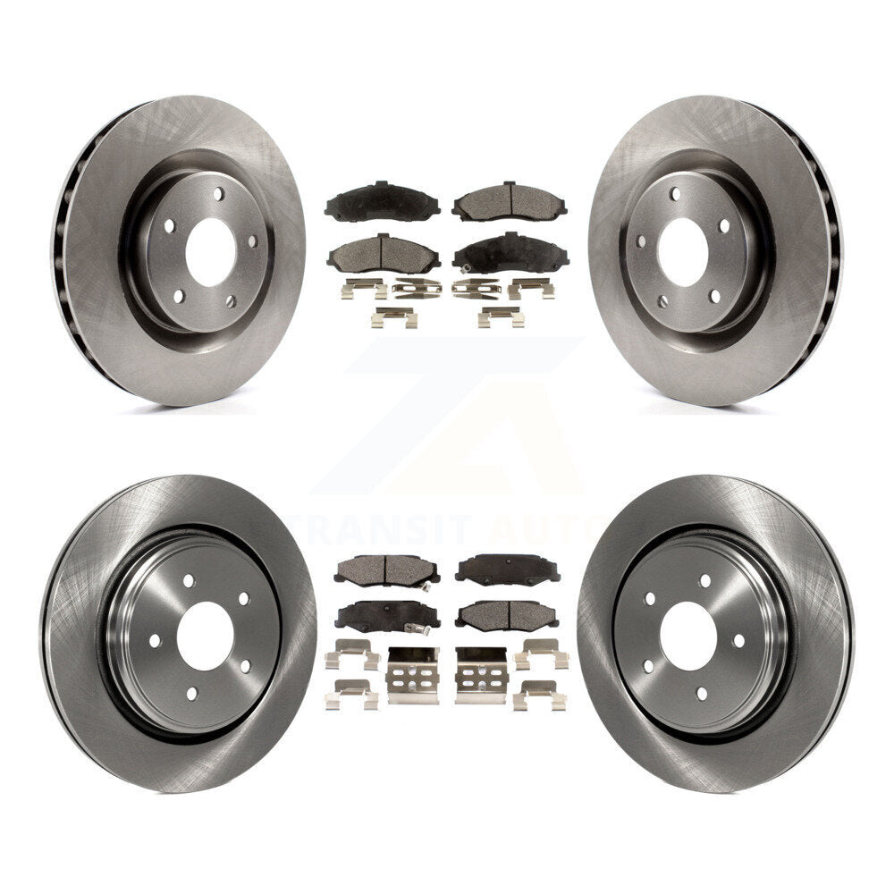 [Avant + Arrière] Kit de Disque et plaquette (céramique) de frein pour 2006-2008 Cadillac XLR Naturally Aspirated avec Heavy Duty Brakes K8T-100812
