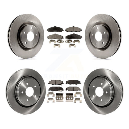[Avant + Arrière] Kit de Disque et plaquette (céramique) de frein pour 2006-2008 Cadillac XLR Naturally Aspirated avec Heavy Duty Brakes K8T-100812