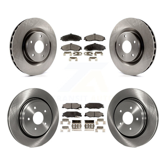 [Avant + Arrière] Kit de Disque et plaquette (céramique) de frein pour 2006-2008 Cadillac XLR Naturally Aspirated avec Heavy Duty Brakes K8T-100812