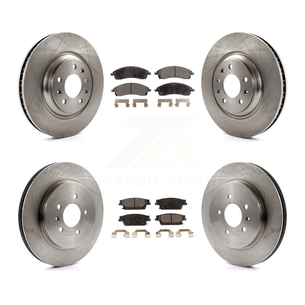 [Avant + Arrière] Kit de Disque et plaquette (céramique) de frein pour 2006-2007 Cadillac CTS Base avec Sport Suspension K8T-100815