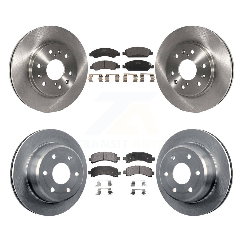[Avant + Arrière] Kit de Disque et plaquette (céramique) de frein pour 2009-2014 Chevrolet Express 1500 GMC Savana K8T-100819