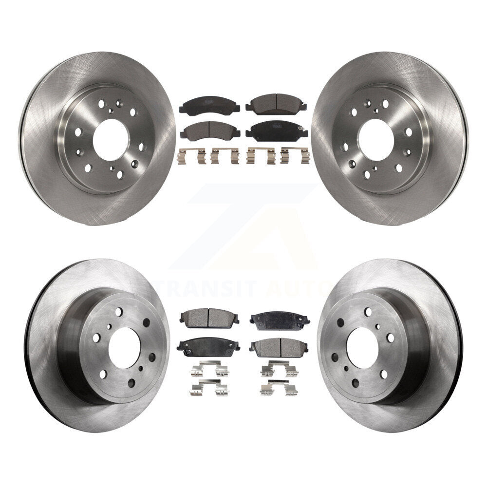 [Avant + Arrière] Kit de Disque et plaquette (céramique) de frein pour Chevrolet Silverado 1500 GMC Sierra Tahoe Suburban Yukon Cadillac XL Avalanche Escalade ESV EXT K8T-100820