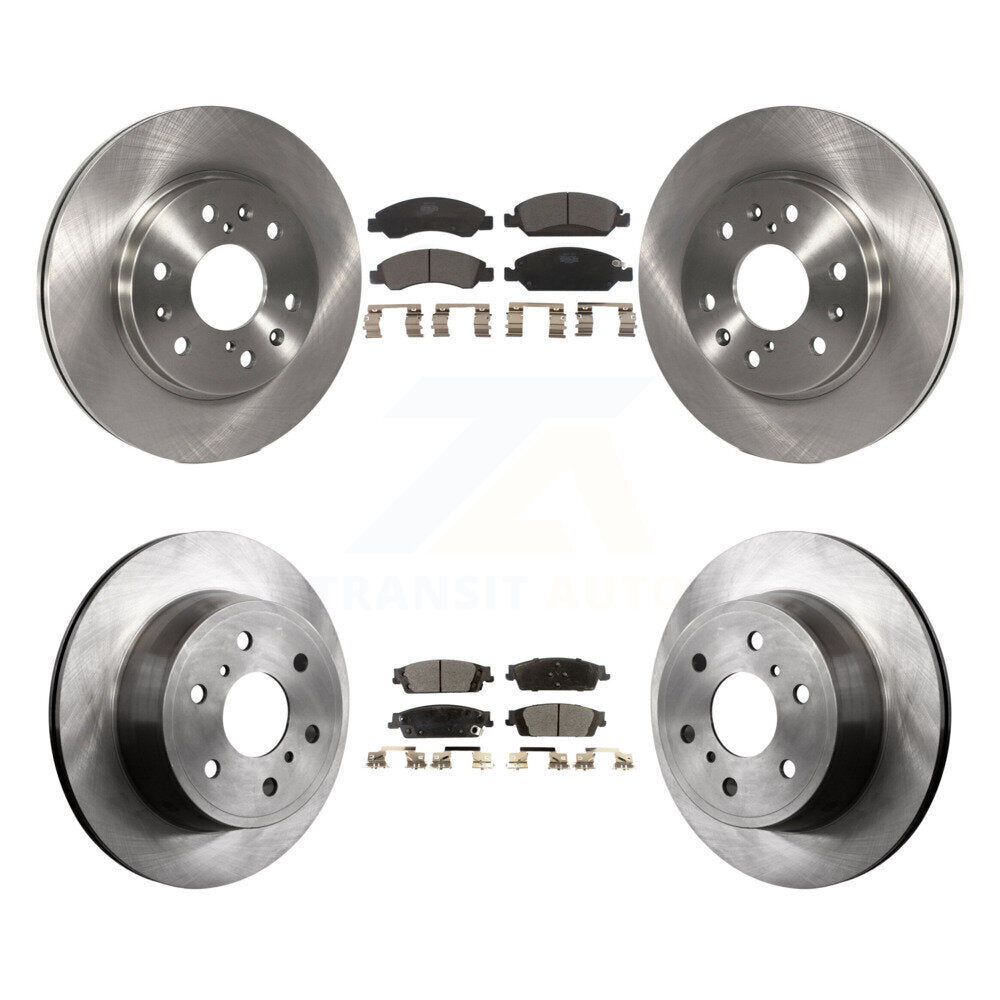 [Avant + Arrière] Kit de Disque et plaquette (céramique) de frein pour Chevrolet Silverado 1500 GMC Sierra Tahoe Suburban Yukon Cadillac XL Escalade ESV K8T-100821