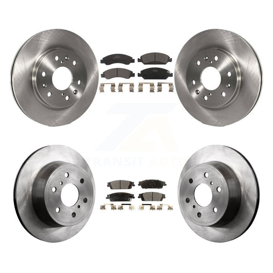 [Avant + Arrière] Kit de Disque et plaquette (céramique) de frein pour Chevrolet Silverado 1500 GMC Sierra Tahoe Suburban Yukon Cadillac XL Escalade ESV K8T-100821