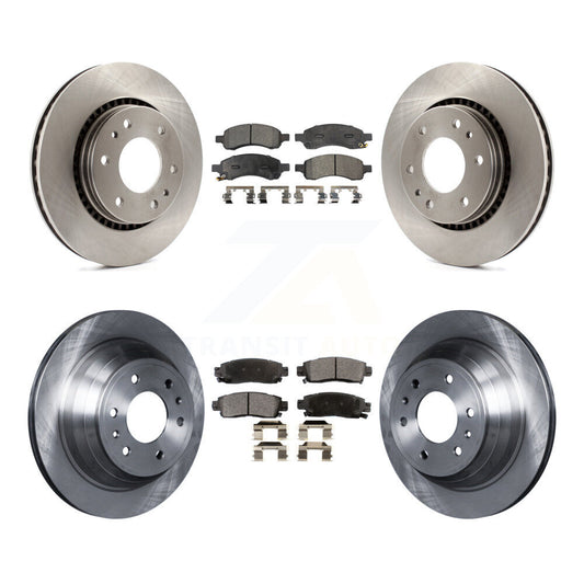 [Avant + Arrière] Kit de Disque et plaquette (céramique) de frein pour Chevrolet Trailblazer GMC Envoy Buick Rainier Isuzu Ascender K8T-100827