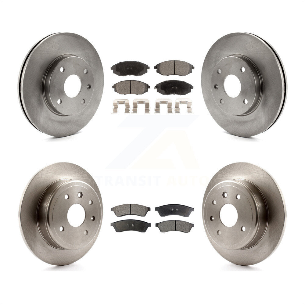 [Avant + Arrière] Kit de Disque et plaquette (céramique) de frein pour 2004-2006 Suzuki Verona Chevrolet Epica K8T-100835 par Transit Auto