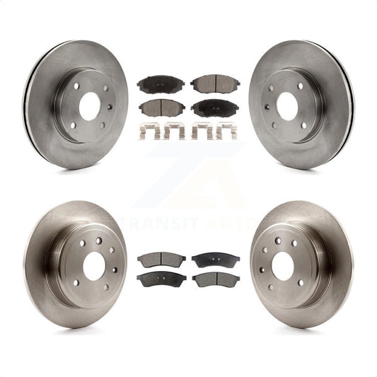 [Avant + Arrière] Kit de Disque et plaquette (céramique) de frein pour 2004-2006 Suzuki Verona Chevrolet Epica K8T-100835 par Transit Auto