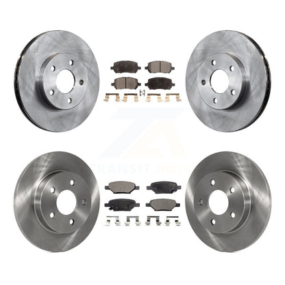 [Avant + Arrière] Kit de Disque et plaquette (céramique) de frein pour 2007-2010 Pontiac G5 avec Drum Brakes K8T-100837