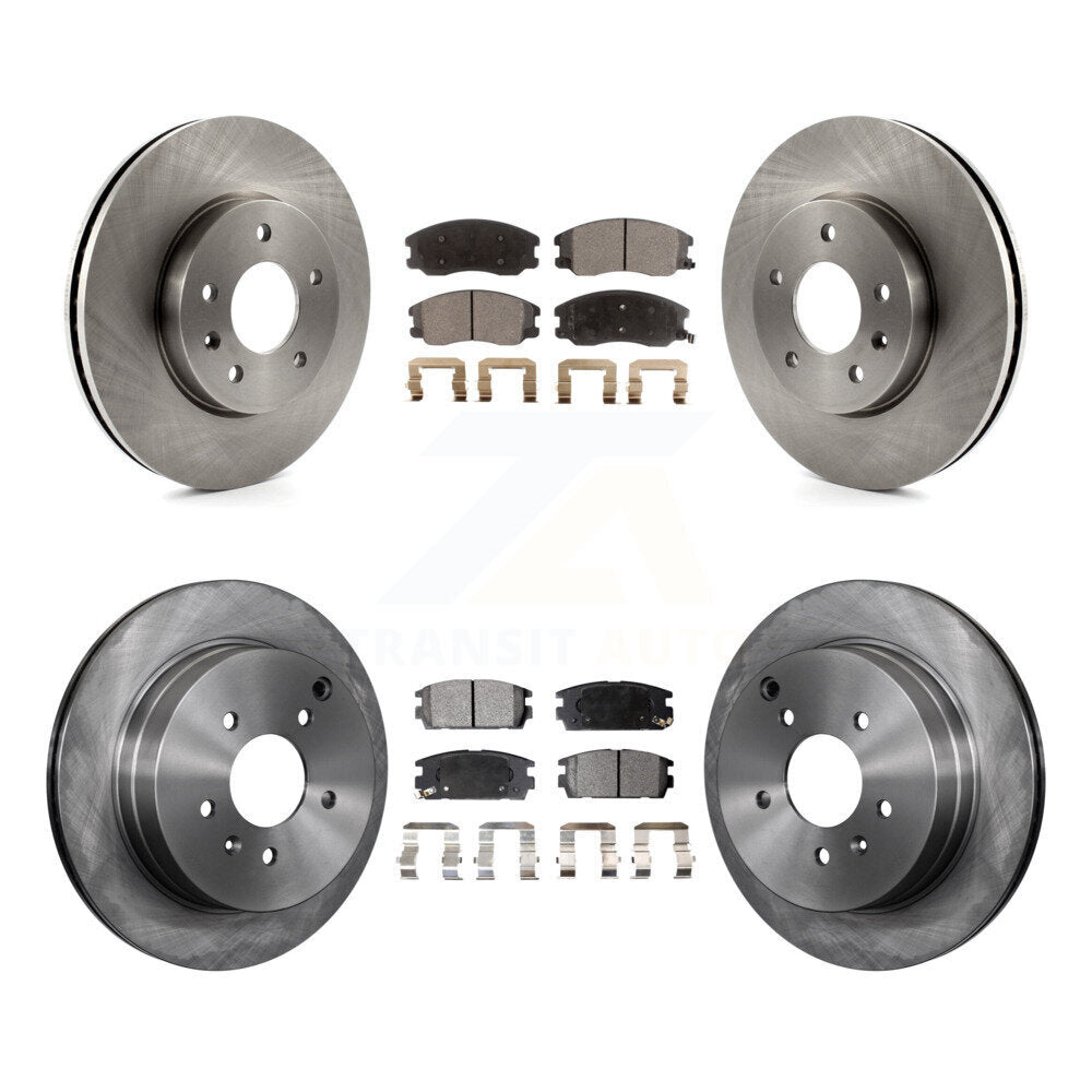 [Avant + Arrière] Kit de Disque et plaquette (céramique) de frein pour Chevrolet Equinox Saturn Vue Captiva Sport Pontiac Torrent Suzuki XL-7 K8T-100838