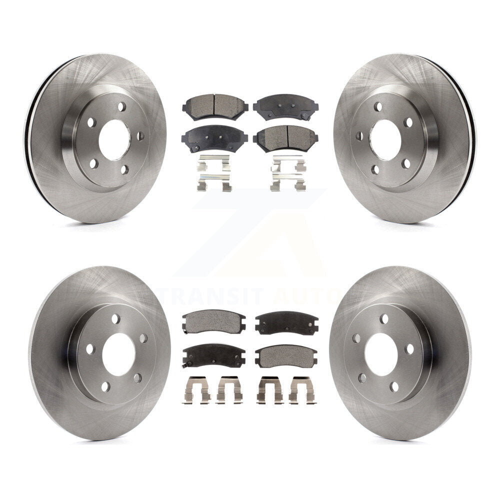 [Avant + Arrière] Kit de Disque et plaquette (céramique) de frein pour 2005 Cadillac DeVille Buick Park Avenue K8T-100839