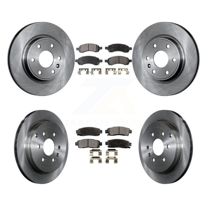 [Avant + Arrière] Kit de Disque et plaquette (céramique) de frein pour Chevrolet Traverse GMC Acadia Buick Enclave Saturn Outlook Limited K8T-100841